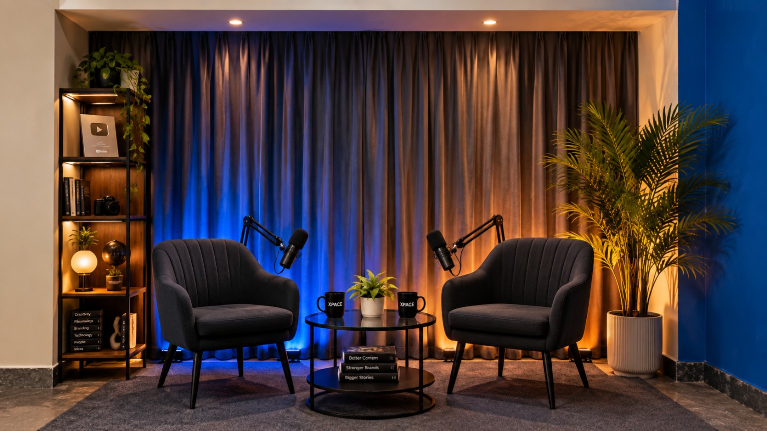 XPACE podcast setup